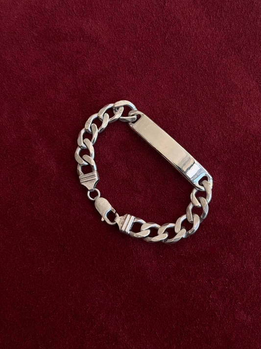 Vintage Silver ID Bracelet